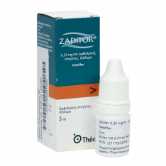 Задитен (Задитор) капли глазные 0,25мг/мл 5мл